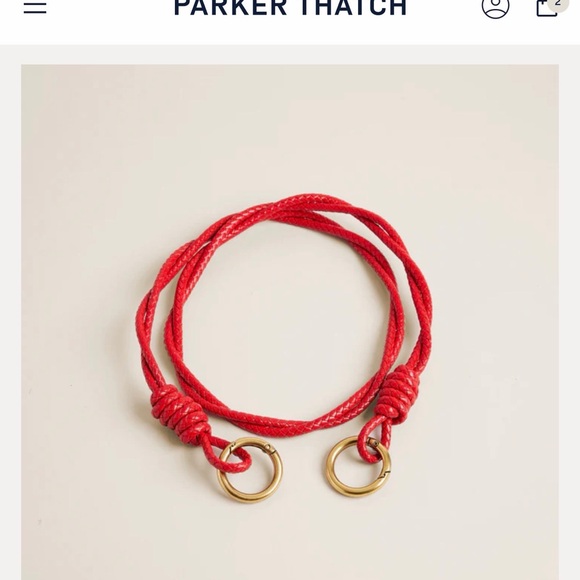 Parker Thatch Red rope crossbody strap - Picture 3 of 3